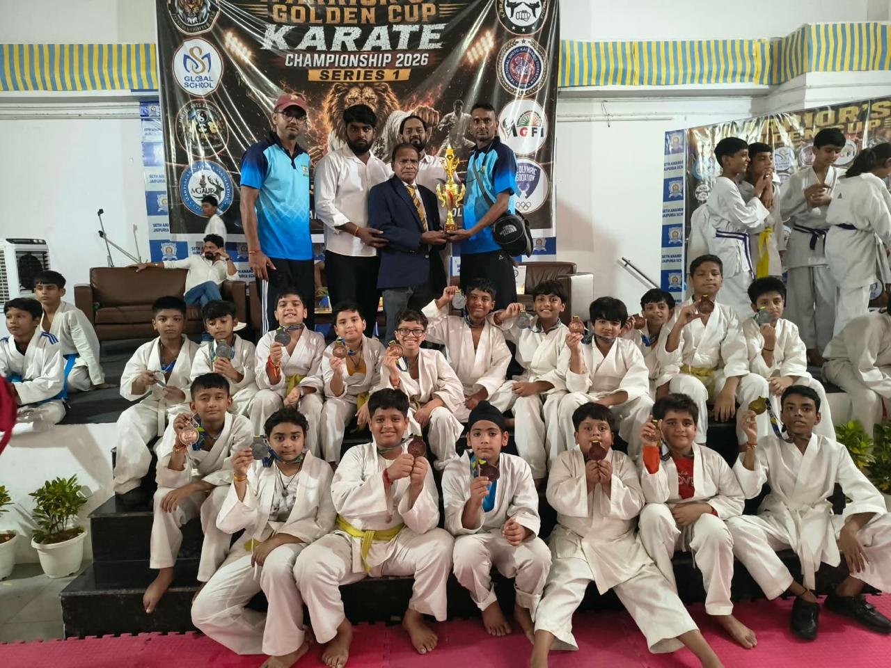 Greenfields students at the karate championship